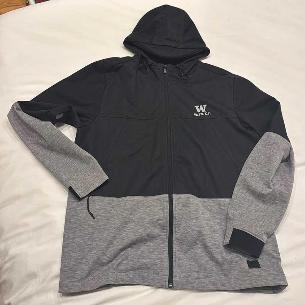 Under Armour Charcoal Washington Huskies Full-Zip Performance Swacket Jacket
